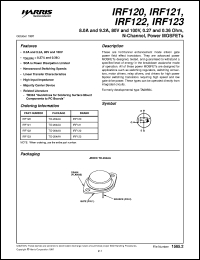 datasheet for IRF123 by Intersil Corporation
