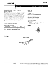 datasheet for IRF620 by Intersil Corporation