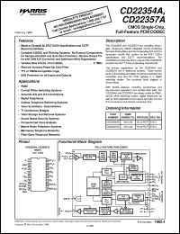 datasheet for CD22354A by Intersil Corporation
