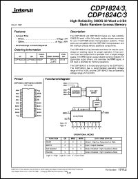 datasheet for CDP1824/3 by Intersil Corporation