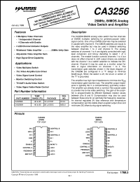 datasheet for CA3256 by Intersil Corporation