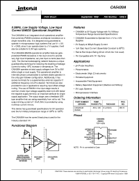 datasheet for CA5420A by Intersil Corporation