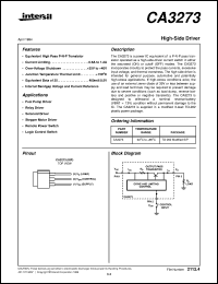 datasheet for CA3273 by Intersil Corporation