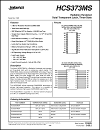 datasheet for HCS373MS by Intersil Corporation