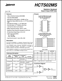 datasheet for HCTS02MS by Intersil Corporation