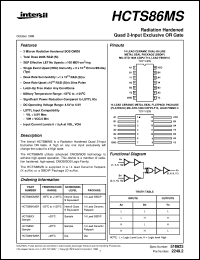 datasheet for HCTS86MS by Intersil Corporation