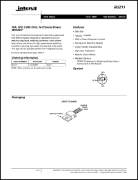 datasheet for BUZ11 by Intersil Corporation