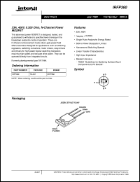 datasheet for IRFP360 by Intersil Corporation