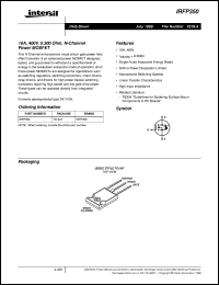 datasheet for IRFP350 by Intersil Corporation