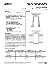 datasheet for HCTS245MS by Intersil Corporation