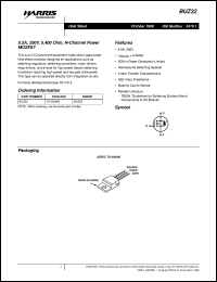 datasheet for BUZ32 by Intersil Corporation