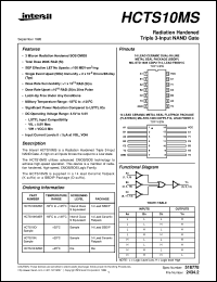 datasheet for HCTS10MS by Intersil Corporation
