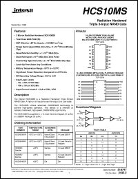 datasheet for HCS10MS by Intersil Corporation