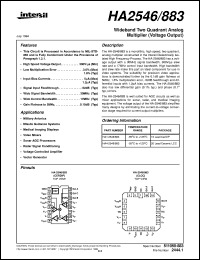 datasheet for HA-2546/883 by Intersil Corporation