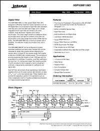 datasheet for HSP43881/883 by Intersil Corporation