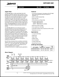 datasheet for HSP43891/883 by Intersil Corporation