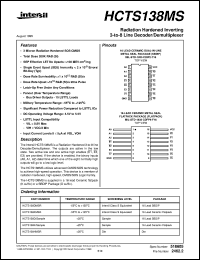 datasheet for HCTS138MS by Intersil Corporation
