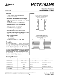 datasheet for HCTS153MS by Intersil Corporation