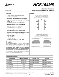 datasheet for HCS164MS by Intersil Corporation