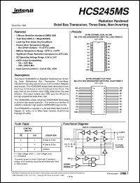datasheet for HCS245MS by Intersil Corporation