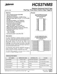 datasheet for HCS374MS by Intersil Corporation