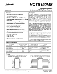 datasheet for HCTS190MS by Intersil Corporation