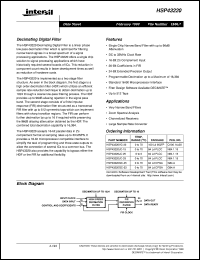 datasheet for HSP43220 by Intersil Corporation