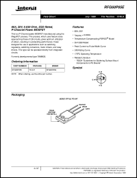datasheet for RFG60P05E by Intersil Corporation