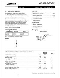 datasheet for MUR1520 by Intersil Corporation