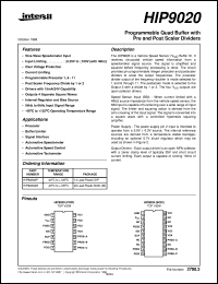 datasheet for HIP9020 by Intersil Corporation