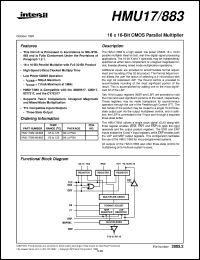 datasheet for HMU17/883 by Intersil Corporation