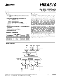 datasheet for HMA510 by Intersil Corporation