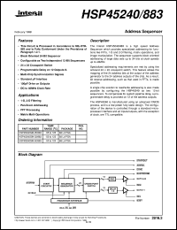 datasheet for HSP45240/883 by Intersil Corporation