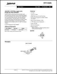 datasheet for RFP15N08L by Intersil Corporation