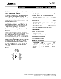 datasheet for HA-2841 by Intersil Corporation