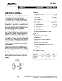 datasheet for HA-5020 by Intersil Corporation