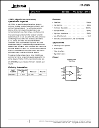 datasheet for HA-2505 by Intersil Corporation