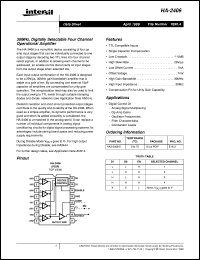 datasheet for HA-2406 by Intersil Corporation