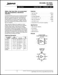datasheet for HA-2520 by Intersil Corporation