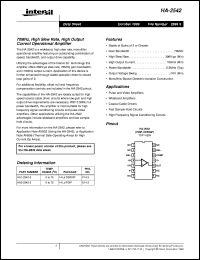 datasheet for HA-2542 by Intersil Corporation