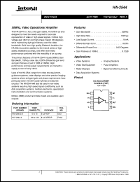 datasheet for HA-2544 by Intersil Corporation