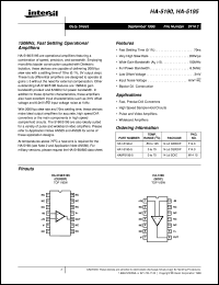 datasheet for HA-5190 by Intersil Corporation