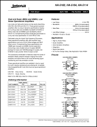 datasheet for HA-5102 by Intersil Corporation