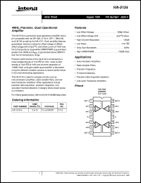 datasheet for HA-5134 by Intersil Corporation