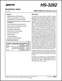 datasheet for HS-3282 by Intersil Corporation
