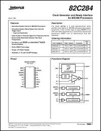 datasheet for 82C284 by Intersil Corporation