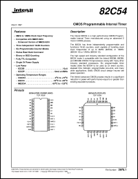 datasheet for 82C54 by Intersil Corporation