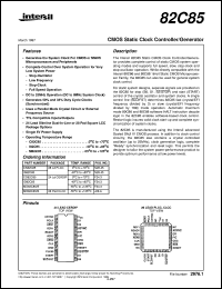 datasheet for 82C85 by Intersil Corporation