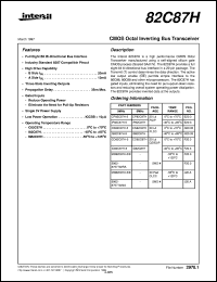 datasheet for 82C87H by Intersil Corporation