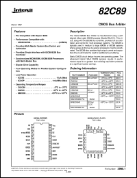datasheet for 82C89 by Intersil Corporation